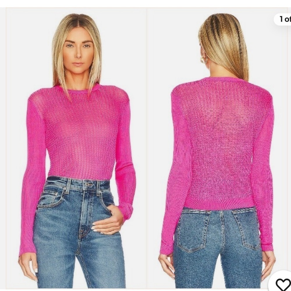 Free People H2O Crew Neck Pullover Knit Top